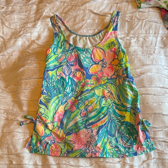 Lilly Pulitzer Kids Swim Dress One Piece - Vibrant Floral - Picture 4 of 4